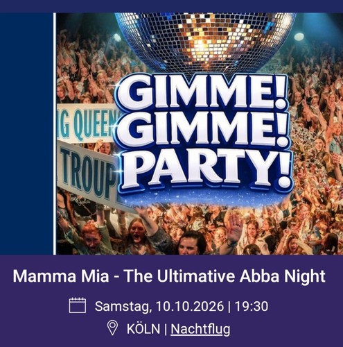 Tickets für mamma mia am - mamma,
