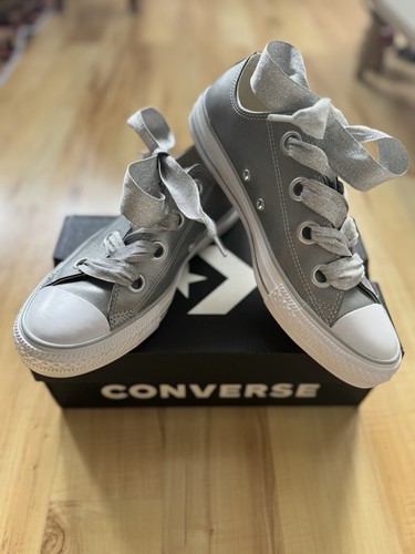 Converse leder chucks - converse, silber