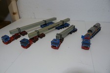 1:87 / H0   Vier LKW mit Auflieger Schwertransport Schmidbauer KG