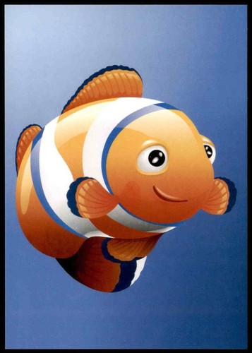 Edgar postkarte clownfisch - edgar,