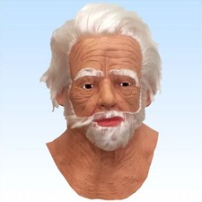 Vollmaske alter Mann Greis Opa