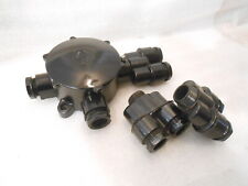 Orig. PG16 Bakelit doppel Abzweige Verteiler Dose Verzweiger Steckdose Schalter