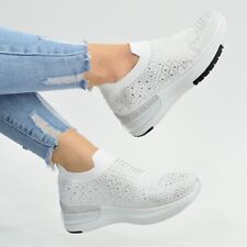 Damen Schuhe Sneaker Weiß Weiss Turnschuhe Sportschuhe Ballerina Freizeitschuhe