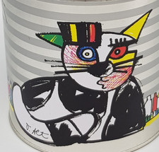 Blechdose Aufbewahrung KATZE Otmar Alt Øca.11cm/ca.12,5cm hoch gebraucht