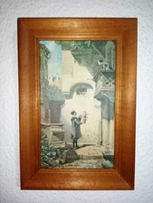 Carl Spitzweg Der Gratulant Bild Kunst Druck im Holz Rahmen 21 x 31 cm