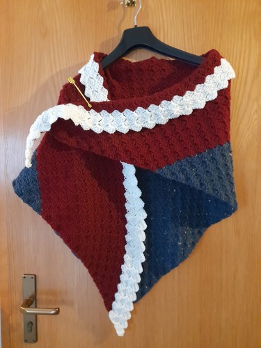 Großes handgestricktes tuch - großes,