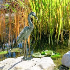 Bronzeskulptur "Graureiher"