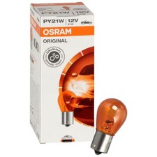 10x Osram Blinkerlampe Blinkerbirne 12V 21W Kugellampe PY21W BAU15s 7507 orange
