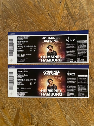 Konzert tickets johannes - tickets,