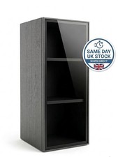 Schwarz Nussbaum Glas 50 cm