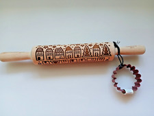 weihnachtlicher Teigroller mit Motiv