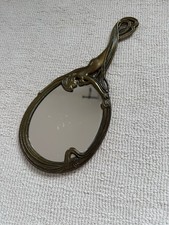 Jugendstil Handspiegel Messing