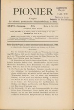 Pioner. Organ der schweiz