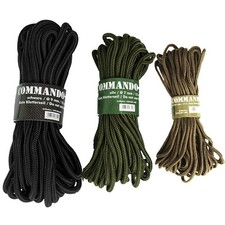 Commando Seil 15 Meter Survival Leine Strick Reepschnur Armee Schnur v. Stärken 