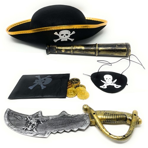 Pirat set kinder piratenhut - pirat,