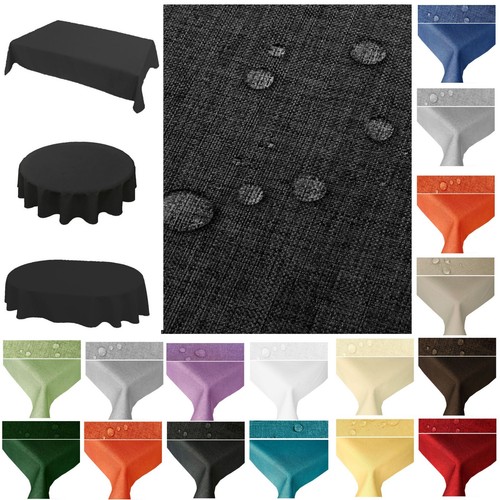 Tischdecke leinen optik - leinen,