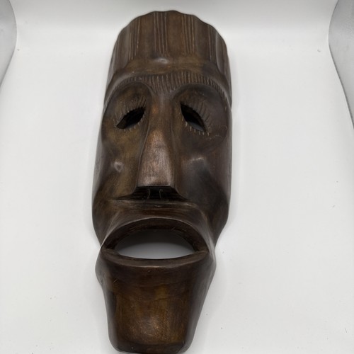 Holzmaske gesicht afrika style - holzmaske,
