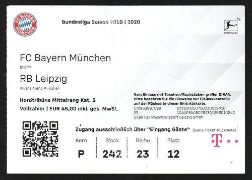 Ticket 2019 bayern - |,
