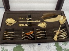 Decoré besteck set vergoldet - besteck-set,