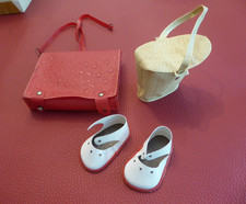 Puppen Zubehör Tasche Schuhe Schultasche/Ranzen  50er Jahre # 689