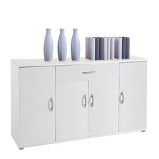 Kommode - weiß - 4 Türen -