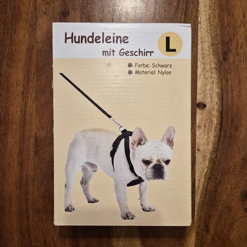 Hundeleine mit geschirr l - mit, gr.
