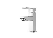 Hochdruck Mischbatterie Waschbecken Wasserhahn Bad Armatur mit Ablaufgarnitur