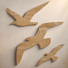 Maritime Holz Wanddeko Set 3