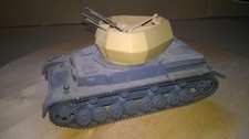 1:35 Modell Gebaut evtl Bastelschrott ?? WWII Flakvierling "Wirbelwind" #58#
