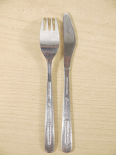 Vintage British Airways Edelstahl Besteck passende Gabel und Messer 6/89 UP