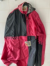 Fahrradcape, Magenta/schwarz, Regenumhang für Fahrrad, Poncho, 
