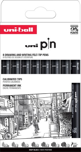 Uni ball fineliner - uni-ball, pin