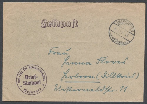 409350 feldpostbeleg wk - dr, 2.
