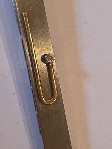 Geldklammer edelstahl und gold - edelstahl,