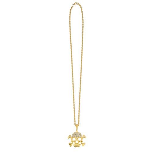 Totenkopf halskette gold - halskette,