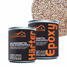 Steinteppich SET 25kg Marmorkies Innen Außen inkl. Bindemittel Epoxidharz Boden