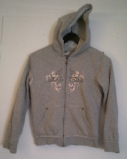 Graue Sweatjacke mit Kapuze