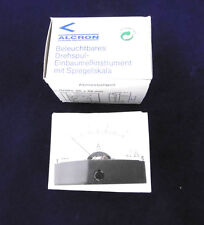 Alcron Beleuchtbares Drehspul-Einbaumeßinstrument 3A NEU OVP