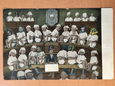 Postkarte AK Foto Humor Kinder Auf Klo toilette karikatur F3