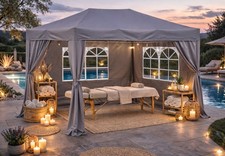 Faltpavillon 1,5 x 2,9 m Smoky