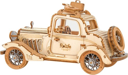 Holzbausatz oldtimer auto - holzbausatz,