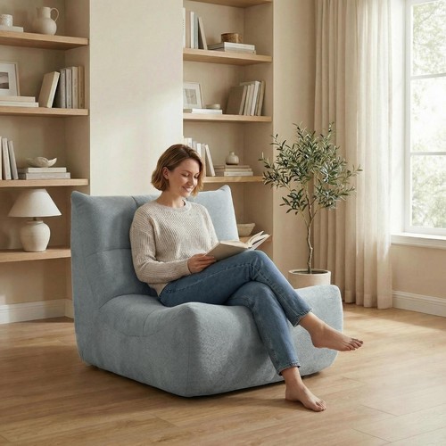 Chenille boden loungesessel - chenille, boden-loungesessel