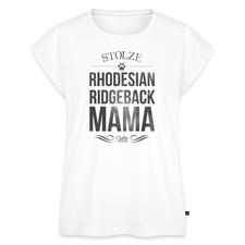 Stolze Rhodesian Ridgeback Mama Frauchen Frauen Premium Bio Top