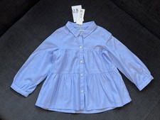 ZARA Kinder Tunikabluse Blau