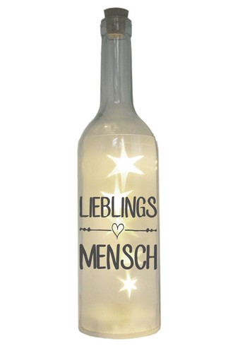 Led flasche mit - motiv,