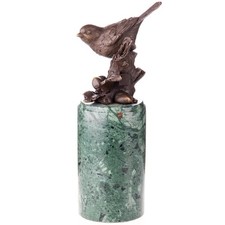 Bronze Skulptur  Vogel auf