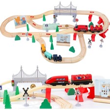 Holzeisenbahn Set Zug Kinder
