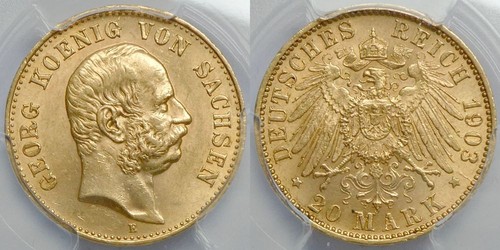 Sachsen mark 1903 georg - mark,