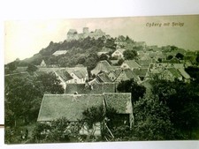 Otzberg mit Veste Hering. Alte AK s/w. 1911. Ortsansicht mit Blick zur Veste, St