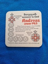 Bierdeckel 1954 Grand Prix Brüssel - Andreas Pils